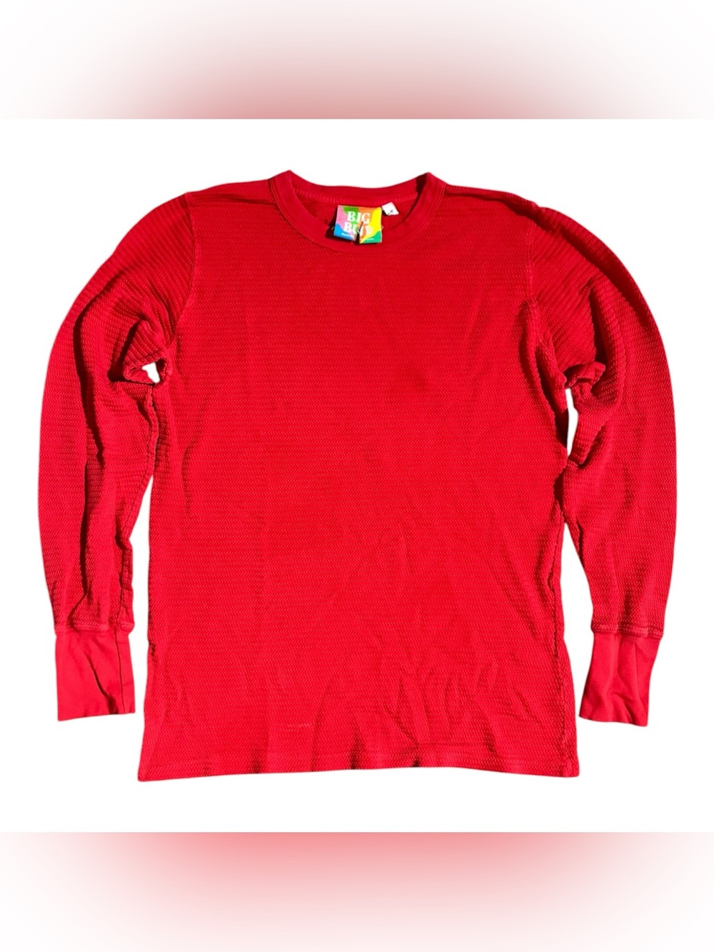 Big Bud Press Honeycomb Thermal Long Sleeve Shirt Red